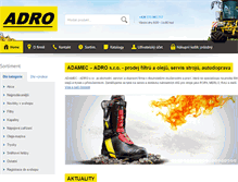 Tablet Screenshot of adro.cz